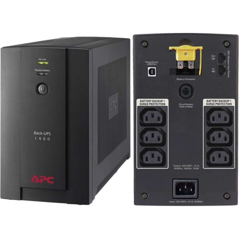 APC Back-UPS BX1400UI 1400 VA 700 Watts 8 Outlets UPS