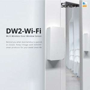 SONOFF DW2 RF DW2 WIFI DOOR WINDOW SENSOR SMART HOME WIFI WIRELESS SWITCH APP CONTROL RF 433MHZ