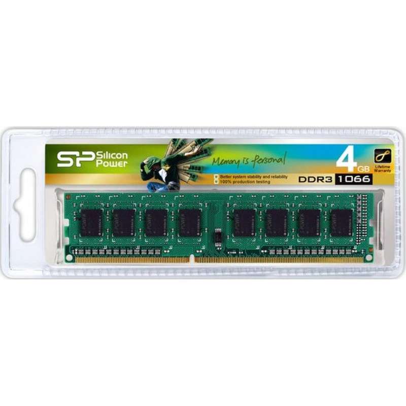 Silicon Power 4GB DDR3 UDIMM-1066 MHz For Desktop