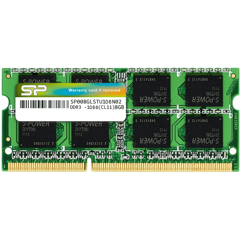 Silicon Power 8GB DDR3 SODIMM-1066 MHz For Laptop