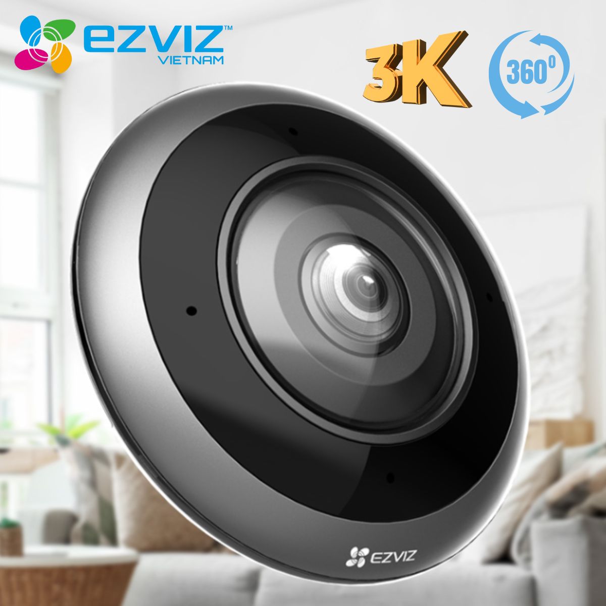 Ezviz E4p Smart Wi-Fi Panoramic Fisheye Camera