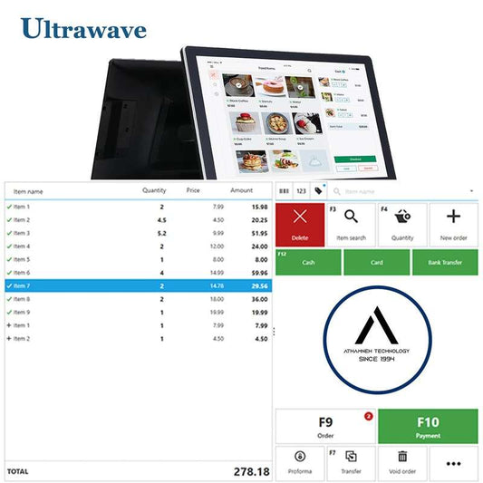 نقطة بيع متكاملة - جهاز كمبيوتر الكل في واحد شاشة لمس - برنامج نقاط البيع - طابعة حرارية - قارئ باركود - صندوق نقدA