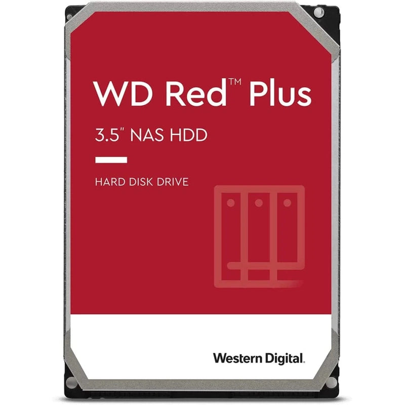 Western Digital 12TB WD Red Plus NAS HDD 7200RPM SATA 6 GB/s CMR 512 MB Cache 3.5