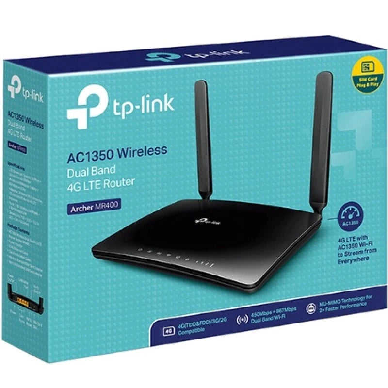 TP-Link Archer MR400 AC1200 Dual Band 4G LTE Router
