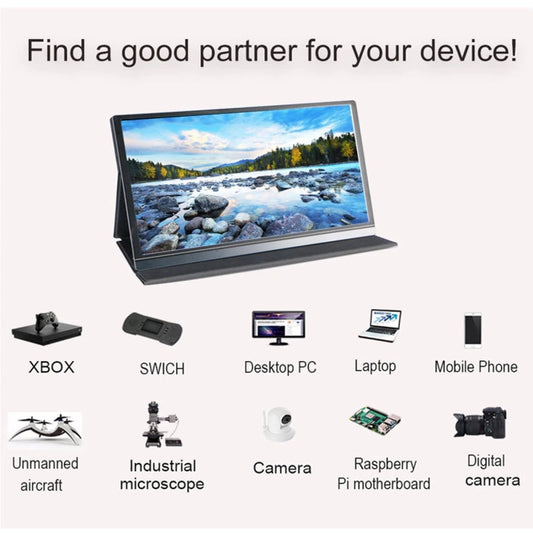 GALAXY K-3 Pro 15.6" IPS Full HD Portable Monitor USB C & mini HDMI