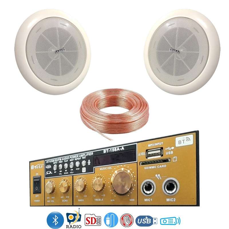 نظام سوتي متكامل للمنازل والأعمال سماعتين