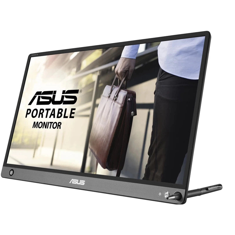 ASUS MB16AP ZenScreen 15.6” IPS Full HD USB Type-C Portable Monitor with Foldable Smart Case - Dark Gray
