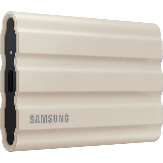 SAMSUNG T7 Shield 1TB Portable SSD USB 3.2 IP65 Rating For water & Dust Resistance For PC / Mac / Android / Gaming Consoles - Beige