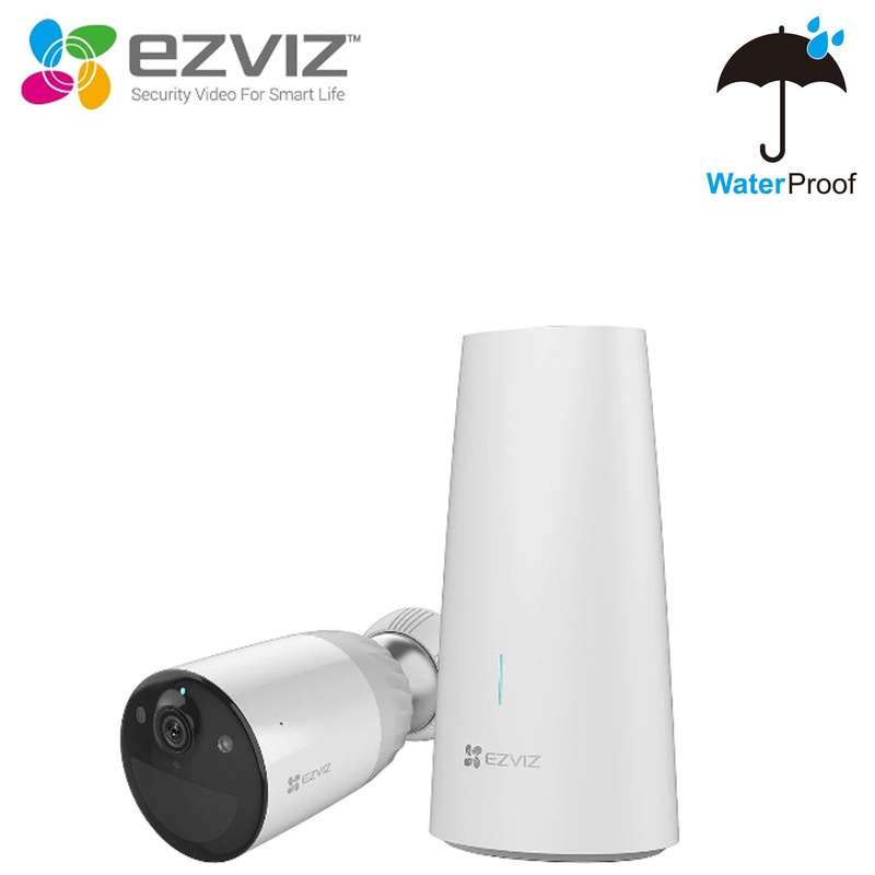 EZVIZ SMART WIFI BATTERY OUTDOOR CAMERA BC1-B1 2MP - UP TO ONE YEAR