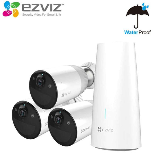 EZVIZ SMART WIFI BATTERY OUTDOOR CAMERA BC1-B3 2MP - UP TO ONE YEAR
