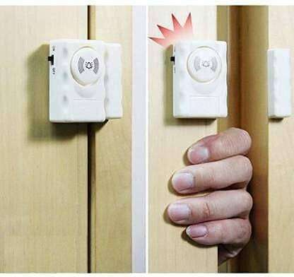 BLUELEX® Anti Theft System for Home Office - High 105 Decibel Security Burglar Sensor Alarm with Magnetic Sensor