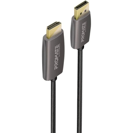 Promate ProLink-DP-200 DisplayPort to HDTV Monitor Cable UHD 4K Gold Platted 2m Nylon Braided Cable 18Gbps Transmission Speed