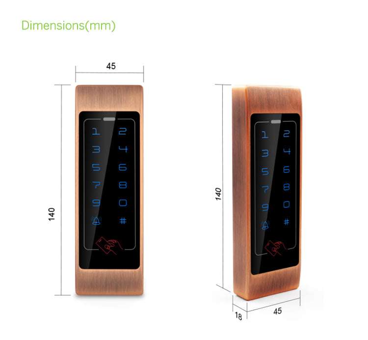 SA-TS25B Metal Touch Keypad RFID Access Controller GRAD-A