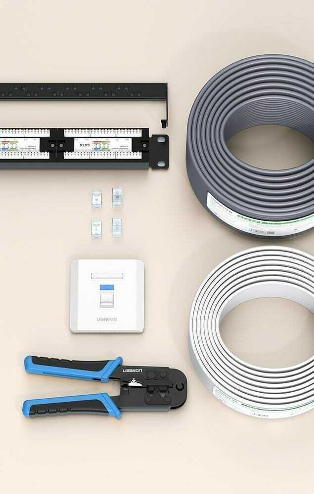UGreen RJ45 Single Port Wall Plate - 80180