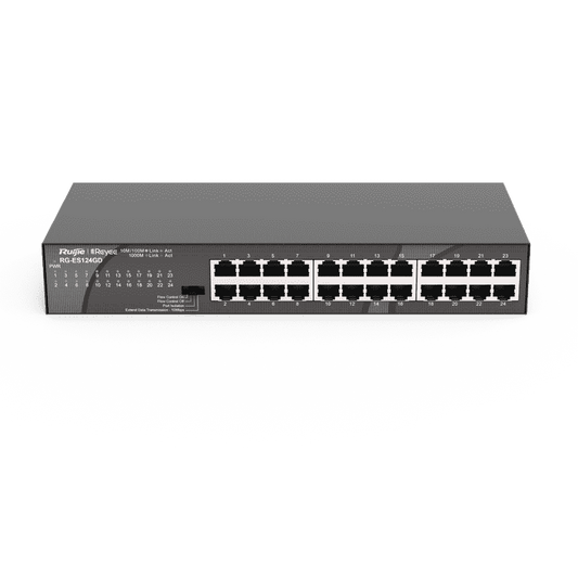 RG-ES124GD, 24-port 10/100/1000Mbps Unmanaged Switch