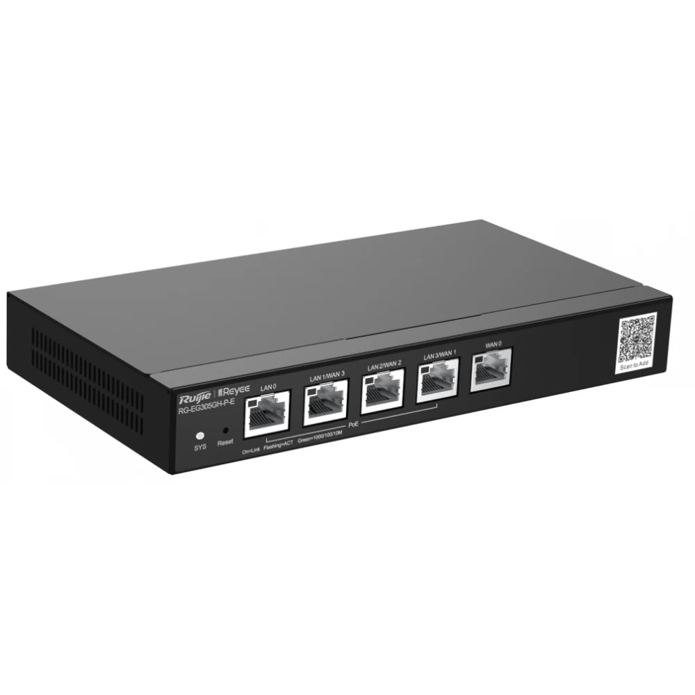 RG-EG305GH-P-E, Reyee 5-Port High-Performance Cloud Managed PoE Office Router