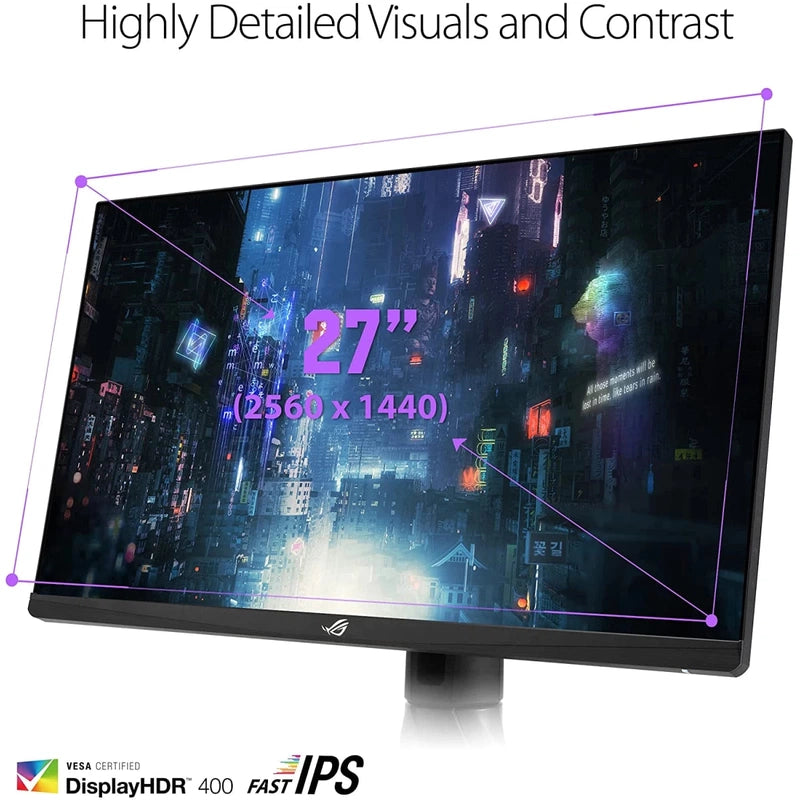 ASUS ROG Strix XG27AQM 27” IPS HDR 2K 0.5ms Fast IPS 270Hz HDR 400 G-SYNC Compatible