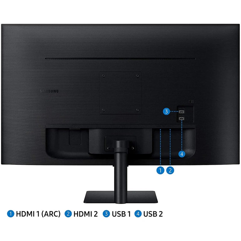 SAMSUNG 27" M5 Full HD Smart Monitor w/ Speakers Remote 1 Billion Color Smart TV apps Samsung TV Plus & Dex