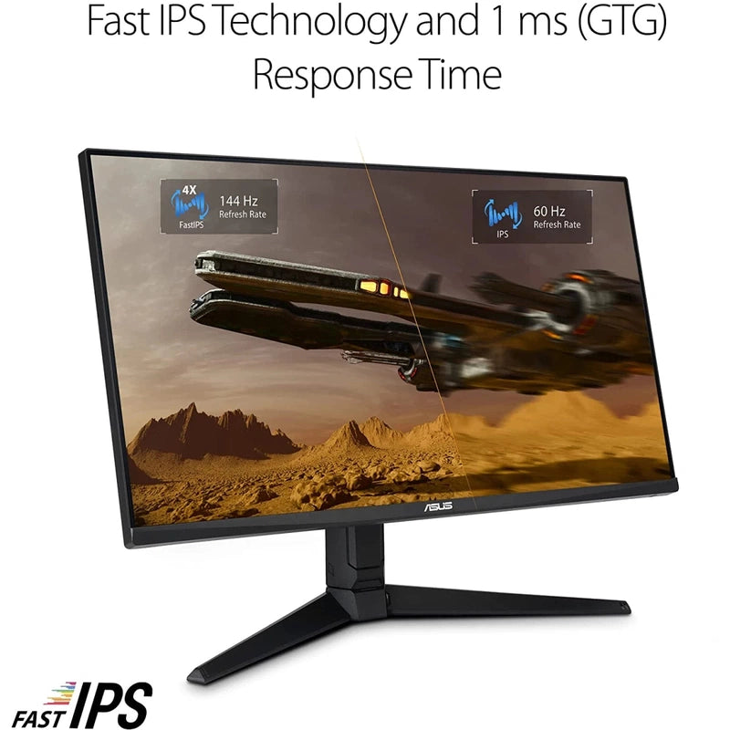 ASUS TUF 28" VG28UQL1A 4K 144Hz HDMI 2.1 Fast IPS 1ms G-SYNC Compatible Eye Care DCI-P3 90%