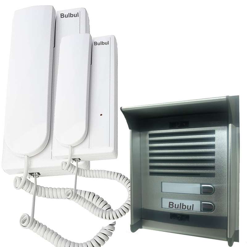 Bulbul Gate Intercome IP67 Aluminum housing - 2 apartment