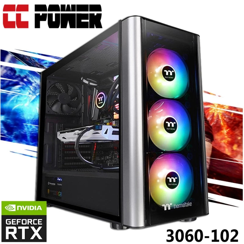 CC Power 3060-102 Gaming PC 5Gen Ryzen 9 5950x 16-Cores w/ RTX 3060 12GB & Liquid Cooled