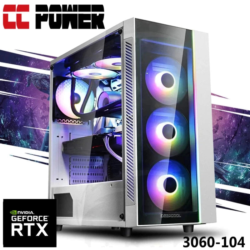 CC Power 3060-104 Gaming PC NEW 13Gen Intel Core i5 10-Cores w/ RTX 3060 12GB DDR6