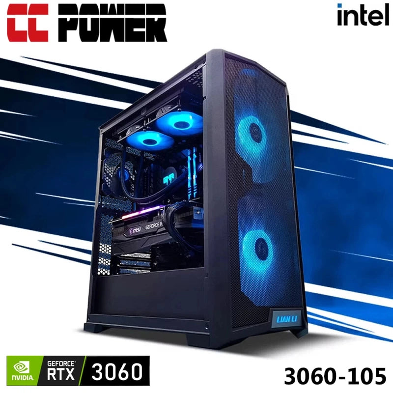 CC Power 3060-105 Gaming PC 13Gen Intel Core i9 24-Cores w/ RTX 3060 12GB & Liquid Cooler