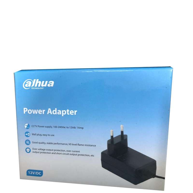Dahua PFM320 Series DC12V 1A Power Adapter 100-240V 50/60HAz - DC12.0V-1A