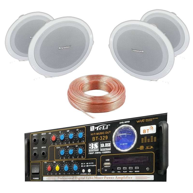 نظام صوتي متكامل للمنازل والأعمال 4 سماعات