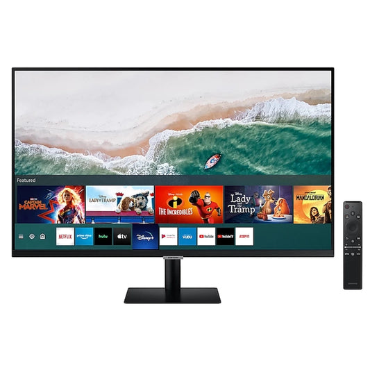 SAMSUNG 32" M5 Full HD Smart Monitor w/ Speakers Remote 1 Billion Color Smart TV apps Samsung TV Plus & Dex