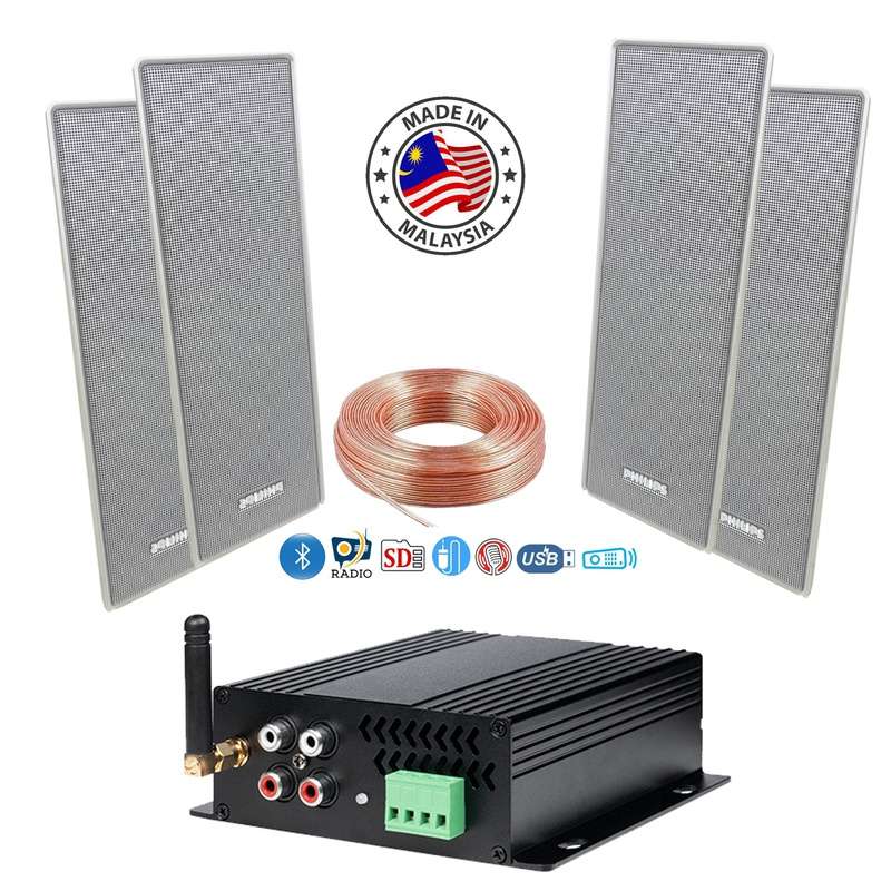 نظام صوتي سقفي جداري متكامل للمنازل والأعمال 4 سماعات