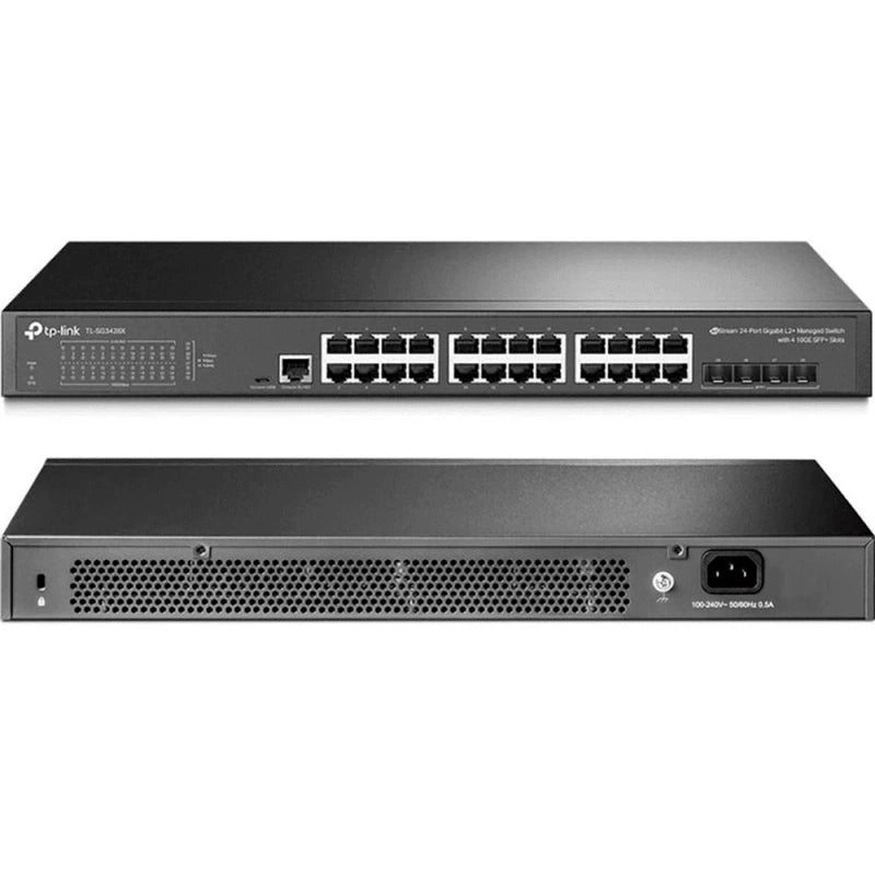 TP-Link TL-SG3428 24 Port Gigabit Switch 4 SFP Slots Omada SDN Integrated L2+ Smart Managed L2/L3/L4 QoS, IGMP & LAG