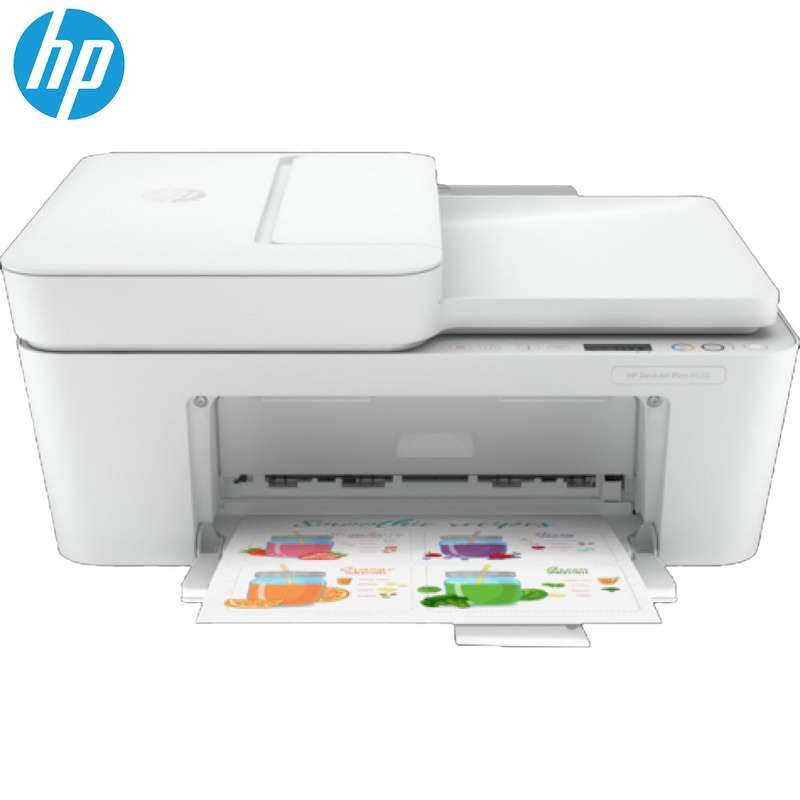 HP DeskJet Plus 4120 All-In-One Wireless, Print, Copy, Scan & Send Mobile Fax - White