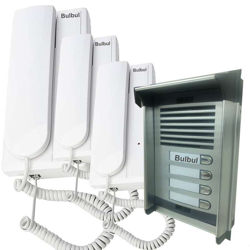 Bulbul Gate Intercome IP67 Aluminum housing - 3 apartment