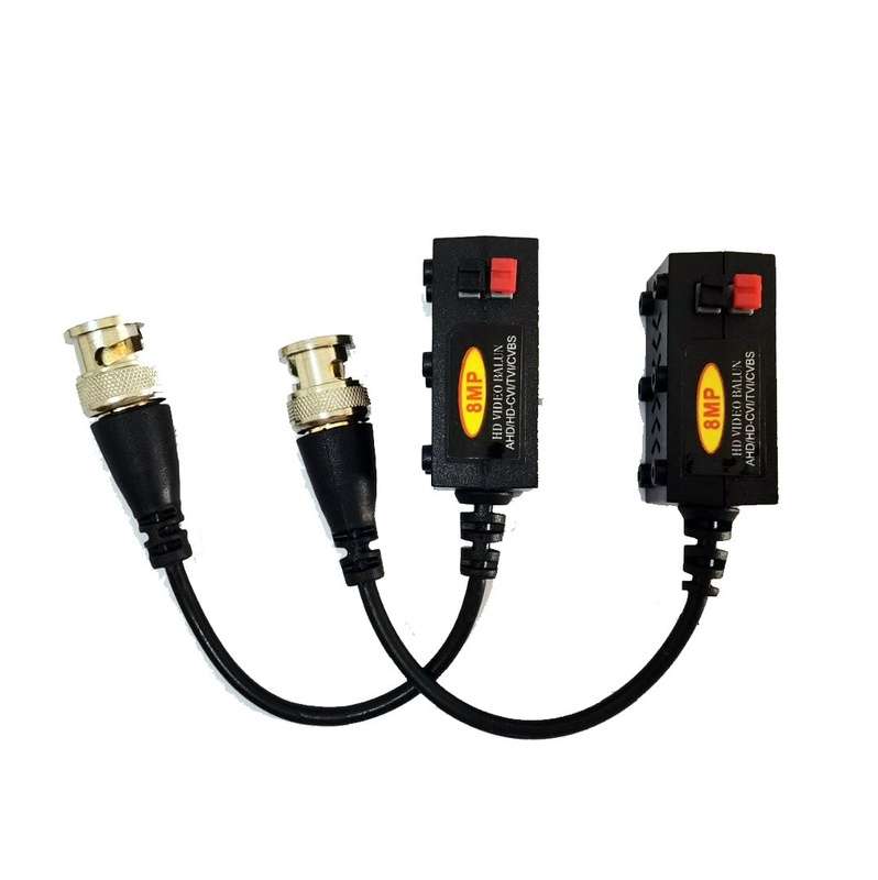 CCTV Video Balun 8MP 4K HD CAT5 E CAT6 BNC CVI TVI AHD CVBS