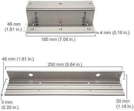 LZ600 L and Z Bracket 600lbs Electromagnetic Lock