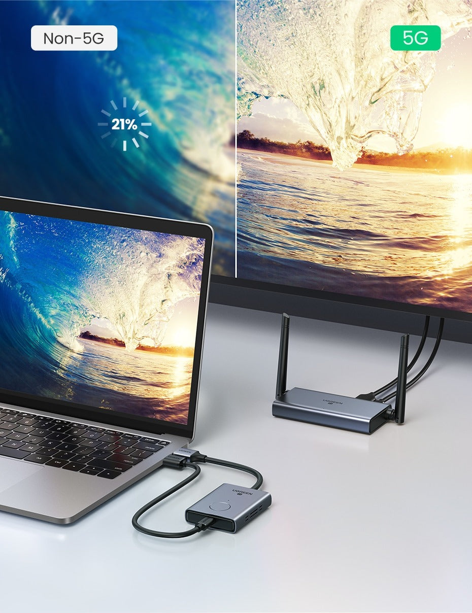 Ugreen HDMI Wireless Projector Transmitter + Receiver - 50633 A