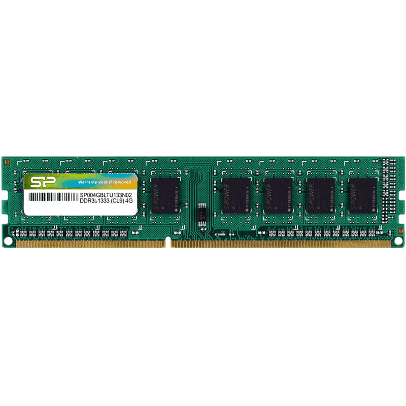 Silicon Power 4GB DDR3L Low Voltage UDIMM-1333 MHz For Desktop