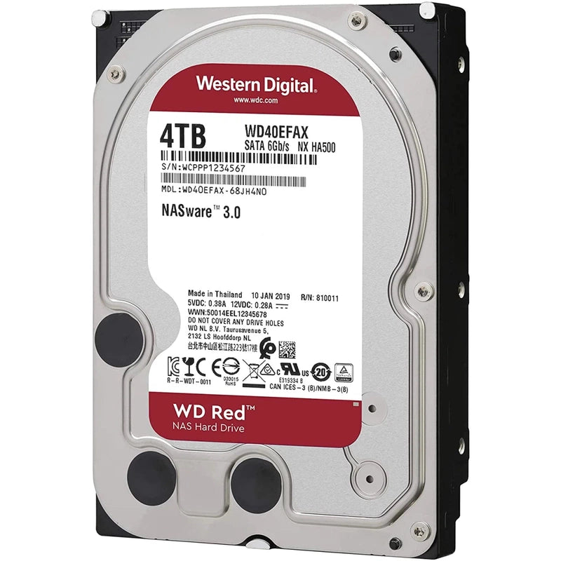 Western Digital 4TB WD Red NAS Internal HDD 256MB Cache, 3.5"