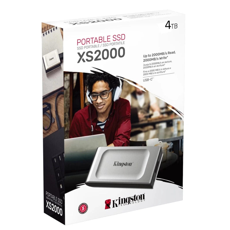 Kingston XS2000 4TB High Performance Pocket-Sized External SSD USB C