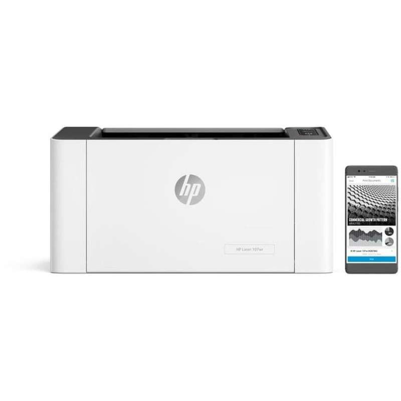 HP Laserjet 107w A4 Mono Laser Printer - Wireless