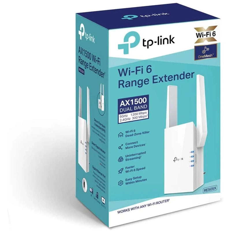 TP-Link RE505X AX1500 Dual Band Wi-Fi 6 Range Extender
