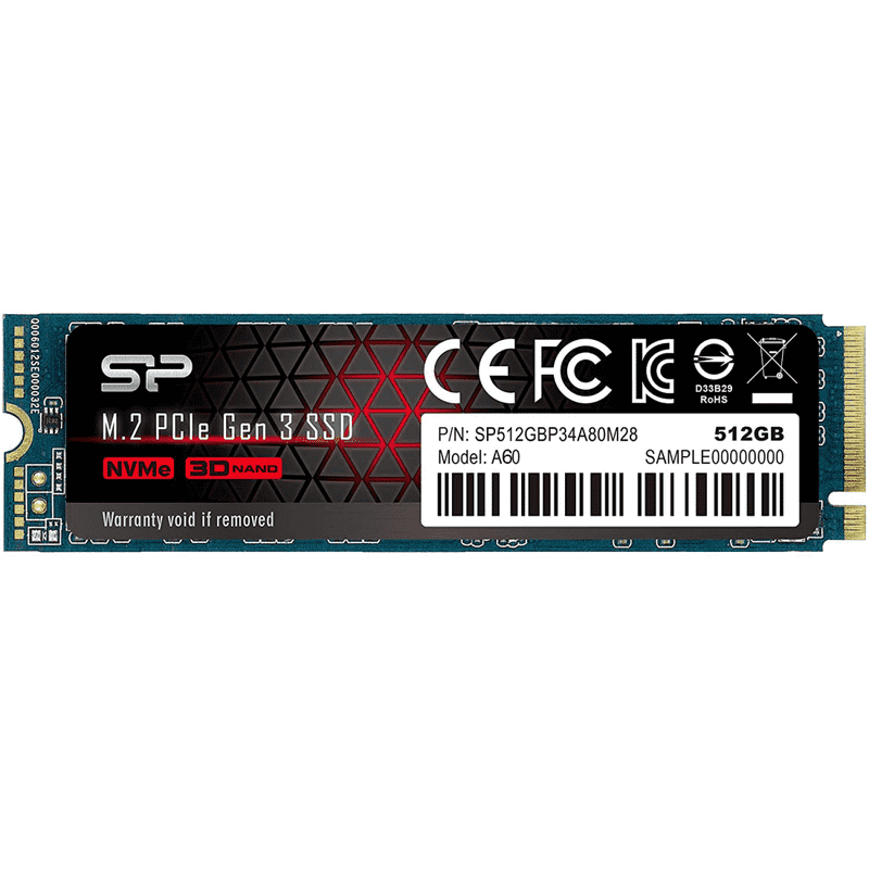 Silicon Power 512GB PCIe Gen3×4 P34A60 NVME