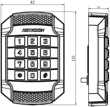 Pro 1104 Series Metal Vandal-proof Card Reader DS-K1104MK