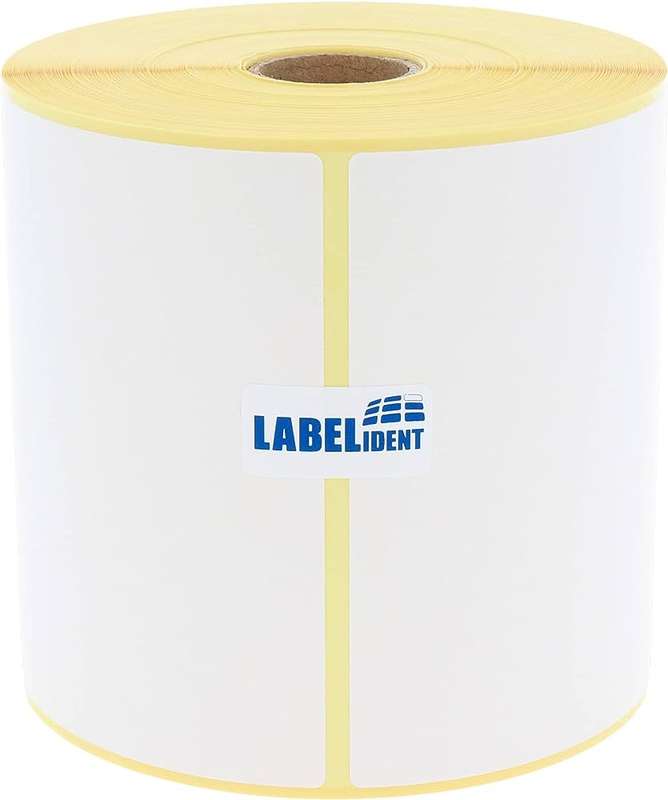 رول ليبل لاصق حراري مصقول قياس 3.8*2.5سم تعبئة 1000 لاصق - لكافة الاستخدامات والباركود