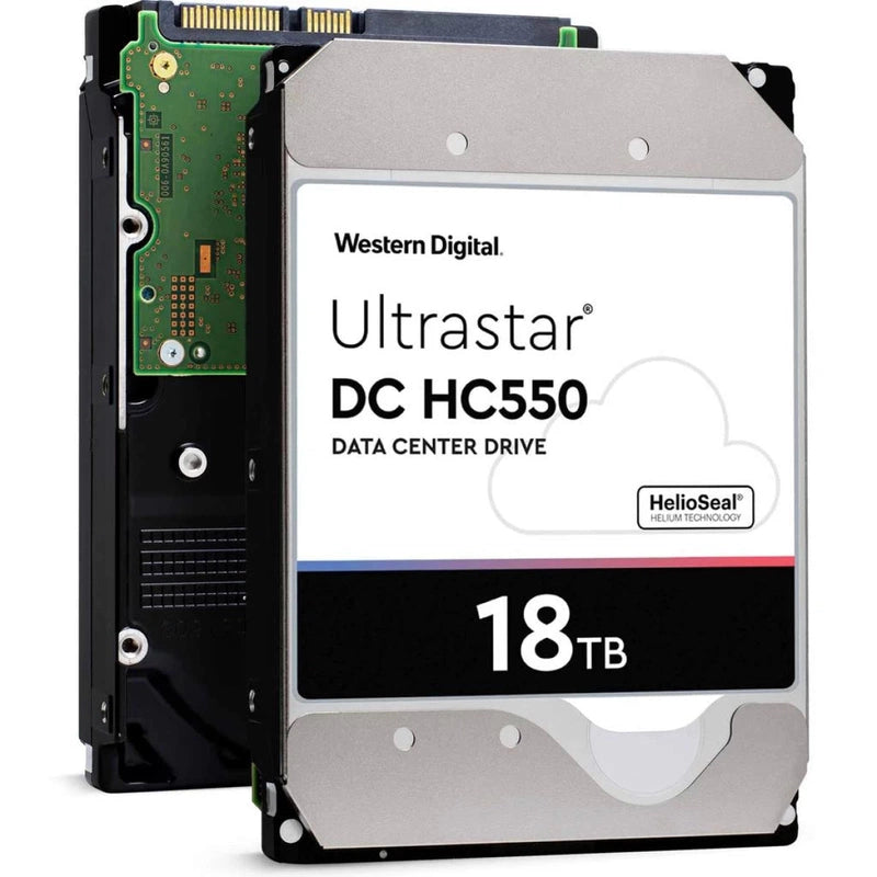 WD 18TB Ultrastar DC HC550 SATA HDD 7200 RPM Class SATA 6 Gb/s 512MB Cache 3.5
