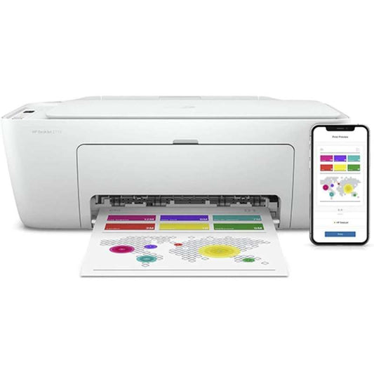 HP DeskJet 2710 All In One Printer With Wireless Print Copy Scan 5AR83B
