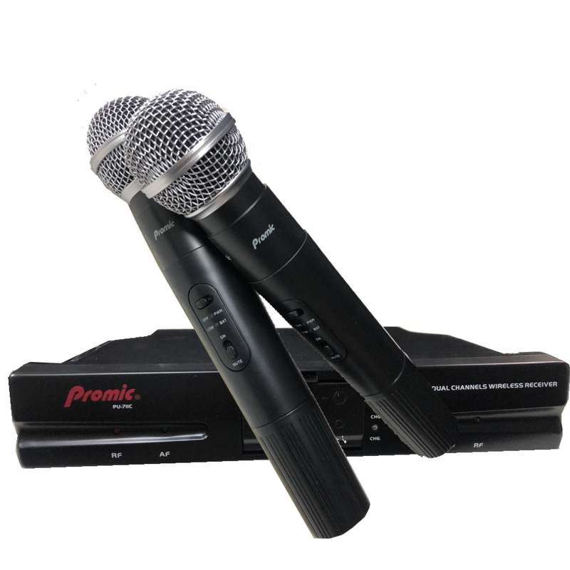 Promic Wireless Microphone System - up to 50m - UHF PU721