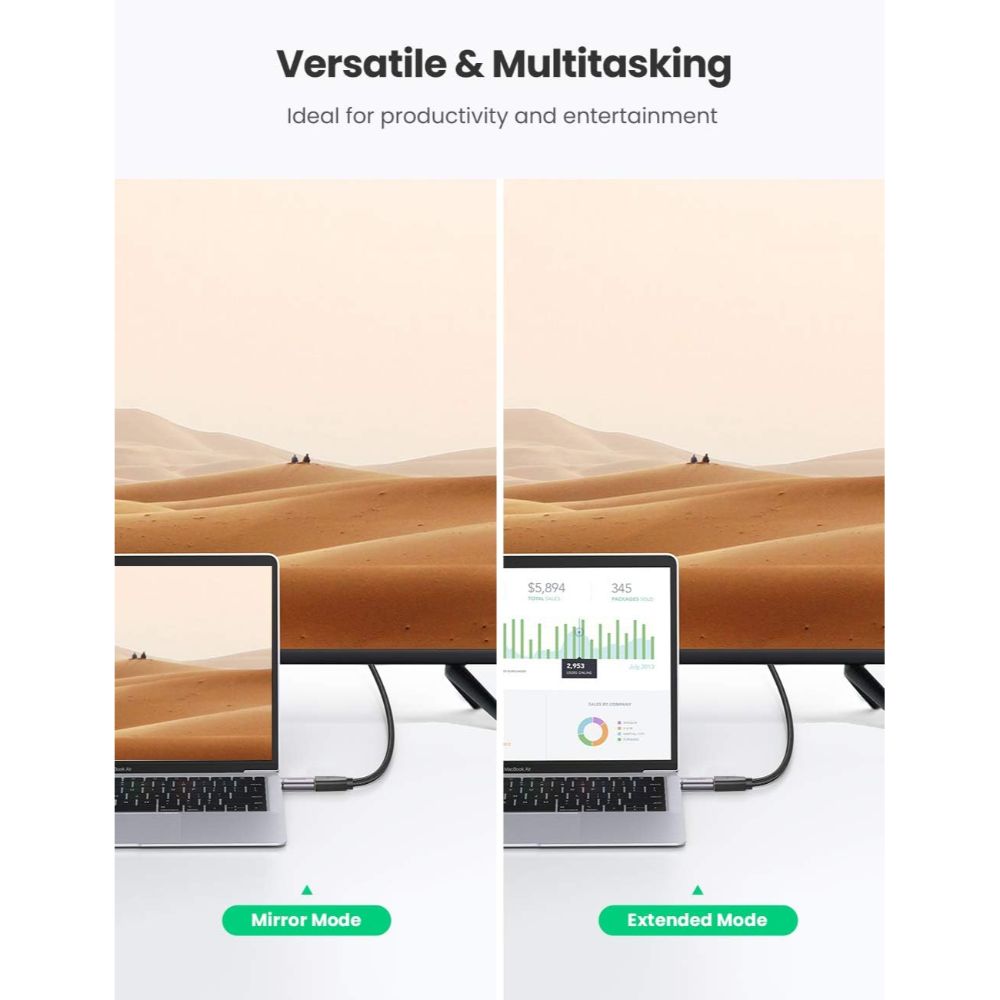 UGREEN 70450 USB-C TO HDMI ADAPTER (SPACE GRAY)