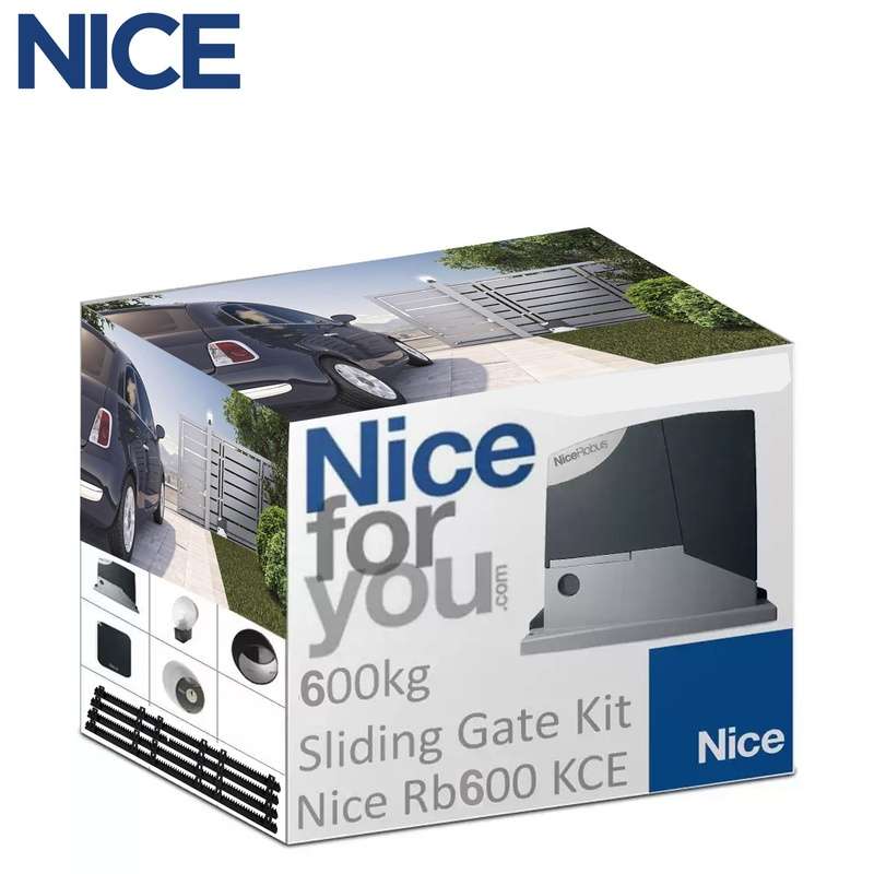 NICE RoxKit for the automation of sliding gates up to 600kg and up to 6 m length ROBUS RoadKit